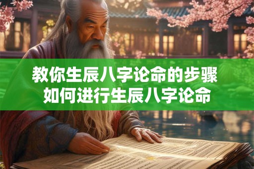 教你生辰八字论命的步骤 如何进行生辰八字论命