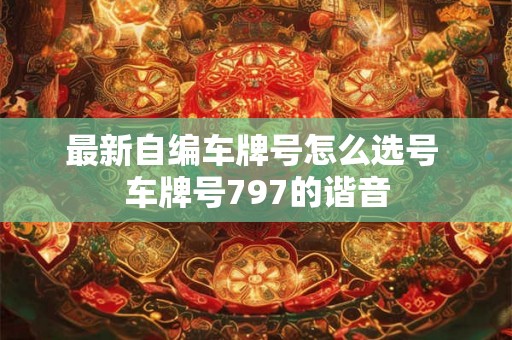 最新自编车牌号怎么选号 车牌号797的谐音 最新自编车牌号怎么选号 车牌号797的谐音