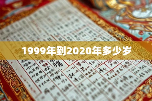1999年到2020年多少岁