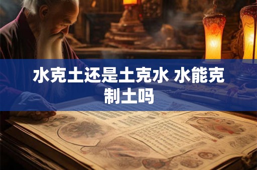 水克土还是土克水 水能克制土吗