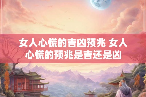 女人心慌的吉凶预兆 女人心慌的预兆是吉还是凶
