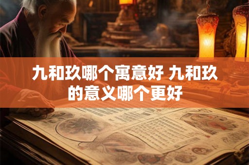 九和玖哪个寓意好 九和玖的意义哪个更好