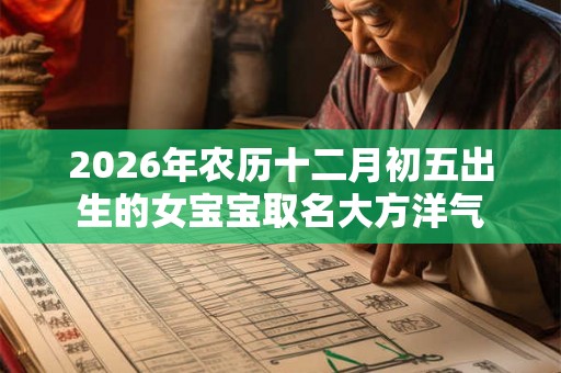 2026年农历十二月初五出生的女宝宝取名大方洋气