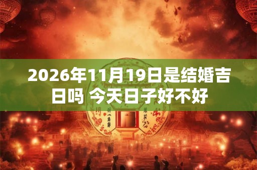 2026年11月19日是结婚吉日吗 今天日子好不好