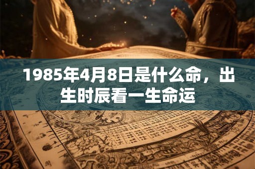 1985年4月8日是什么命，出生时辰看一生命运