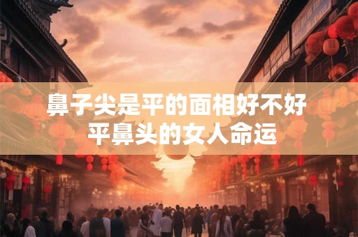 鼻子尖是平的面相好不好  平鼻头的女人命运