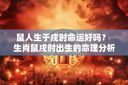 鼠人生于戌时命运好吗？ 生肖鼠戌时出生的命理分析大全