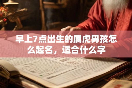 早上7点出生的属虎男孩怎么起名，适合什么字