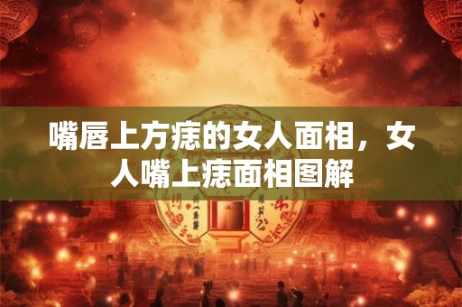 嘴唇上方痣的女人面相，女人嘴上痣面相图解