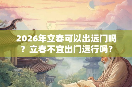 2026年立春可以出远门吗？立春不宜出门远行吗？