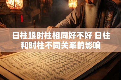 日柱跟时柱相同好不好 日柱和时柱不同关系的影响