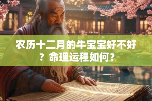 农历十二月的牛宝宝好不好？命理运程如何？