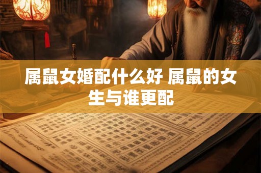 属鼠女婚配什么好 属鼠的女生与谁更配 属鼠女婚配什么好 属鼠的女生与谁更配