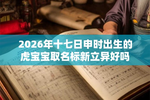 2026年十七日申时出生的虎宝宝取名标新立异好吗