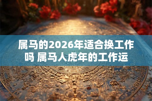 属马的2026年适合换工作吗 属马人虎年的工作运 属马的2026年适合换工作吗 属马人虎年的工作运