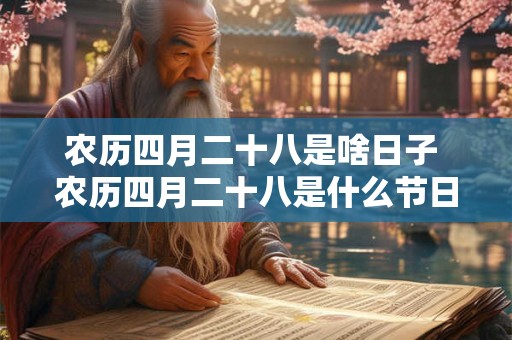 农历四月二十八是啥日子 农历四月二十八是什么节日或纪念日 农历四月二十八是啥日子 农历四月二十八是什么节日或纪念日