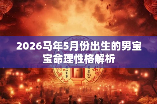 2026马年5月份出生的男宝宝命理性格解析