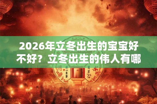 2026年立冬出生的宝宝好不好？立冬出生的伟人有哪些？