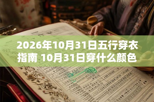 2026年10月31日五行穿衣指南 10月31日穿什么颜色衣服