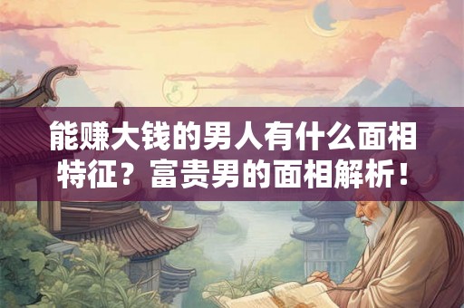 能赚大钱的男人有什么面相特征？富贵男的面相解析！