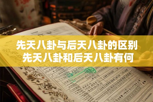 先天八卦与后天八卦的区别 先天八卦和后天八卦有何不同 先天八卦与后天八卦的区别 先天八卦和后天八卦有何不同