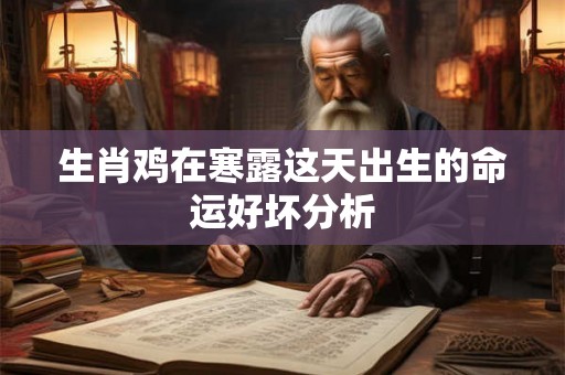 生肖鸡在寒露这天出生的命运好坏分析
