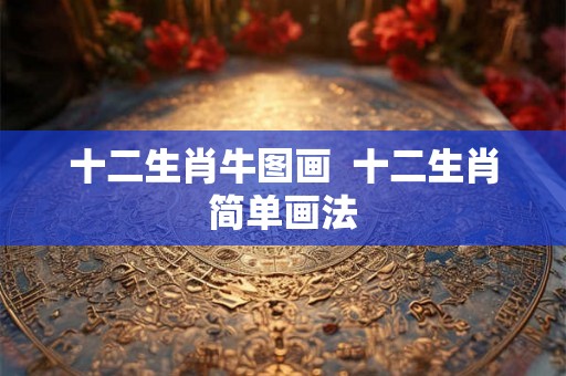 十二生肖牛图画  十二生肖简单画法