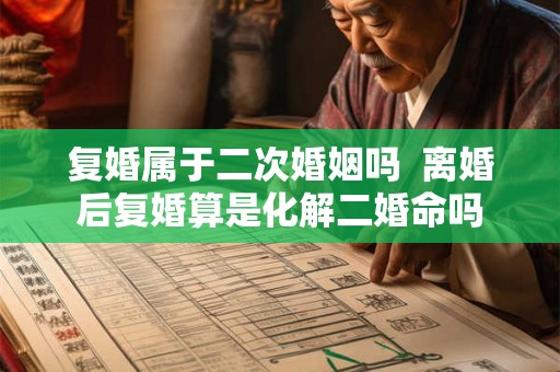 复婚属于二次婚姻吗  离婚后复婚算是化解二婚命吗
