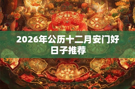 2026年公历十二月安门好日子推荐
