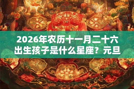 2026年农历十一月二十六出生孩子是什么星座？元旦出生的孩子好吗？