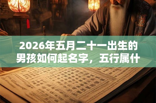 2026年五月二十一出生的男孩如何起名字，五行属什么