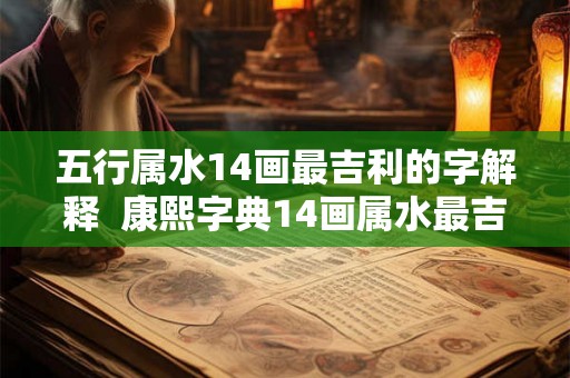 五行属水14画最吉利的字解释  康熙字典14画属水最吉祥字义