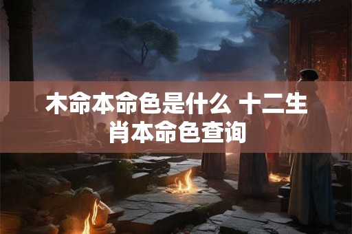 木命本命色是什么 十二生肖本命色查询