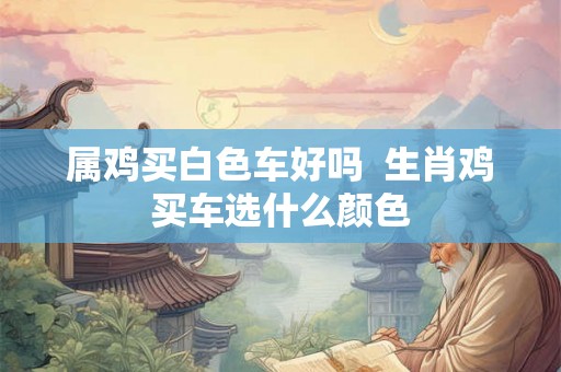 属鸡买白色车好吗  生肖鸡买车选什么颜色