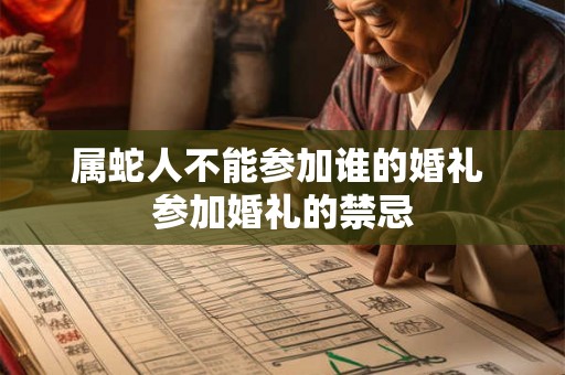 属蛇人不能参加谁的婚礼 参加婚礼的禁忌