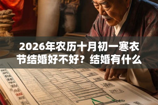 2026年农历十月初一寒衣节结婚好不好？结婚有什么忌讳？