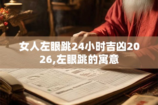 女人左眼跳24小时吉凶2026,左眼跳的寓意