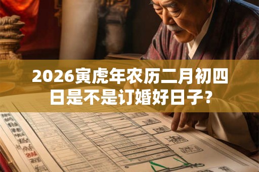 2026寅虎年农历二月初四日是不是订婚好日子？