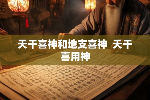 天干喜神和地支喜神  天干喜用神