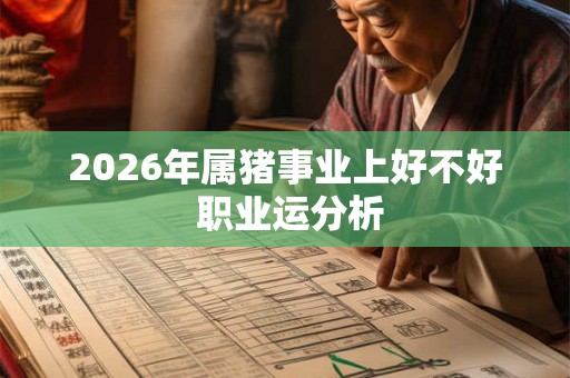 2026年属猪事业上好不好 职业运分析