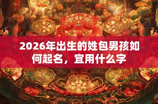2026年出生的姓包男孩如何起名,宜用什么字 2026年出生的姓包男孩如何起名,宜用什么字