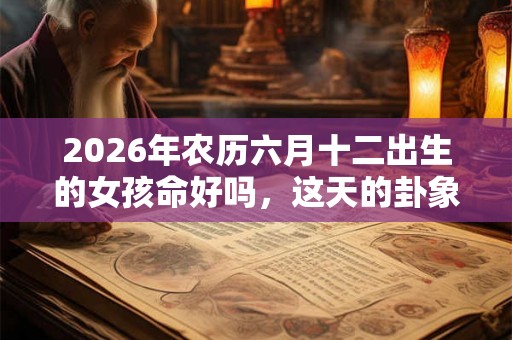 2026年农历六月十二出生的女孩命好吗,这天的卦象如何? 2026年农历六月十二出生的女孩命好吗,这天的卦象如何?