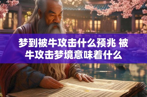 梦到被牛攻击什么预兆 被牛攻击梦境意味着什么