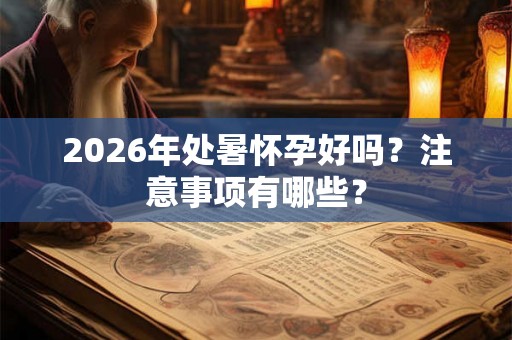 2026年处暑怀孕好吗?注意事项有哪些? 2026年处暑怀孕好吗?注意事项有哪些?