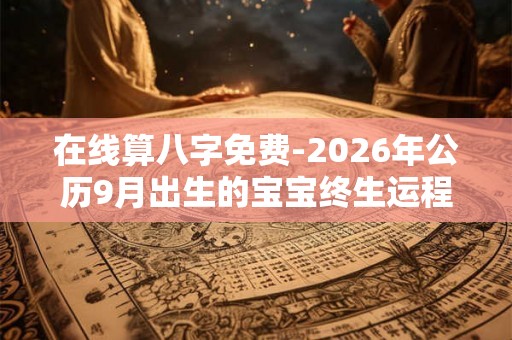 在线算八字免费-2026年公历9月出生的宝宝终生运程详批