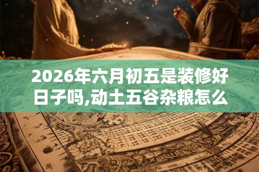 2026年六月初五是装修好日子吗,动土五谷杂粮怎么撒 2026年六月初五是装修好日子吗,动土五谷杂粮怎么撒