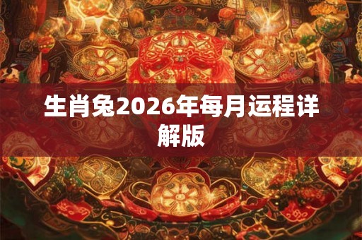 生肖兔2026年每月运程详解版