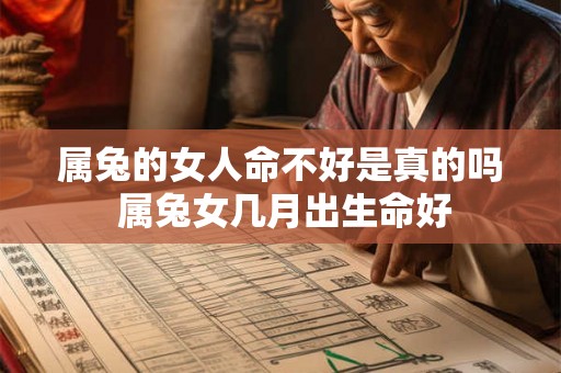 属兔的女人命不好是真的吗 属兔女几月出生命好