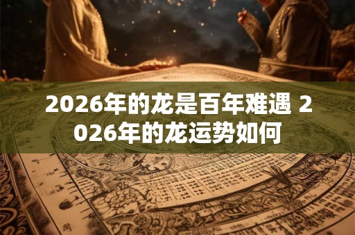 2026年的龙是百年难遇 2026年的龙运势如何
