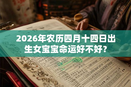 2026年农历四月十四日出生女宝宝命运好不好？